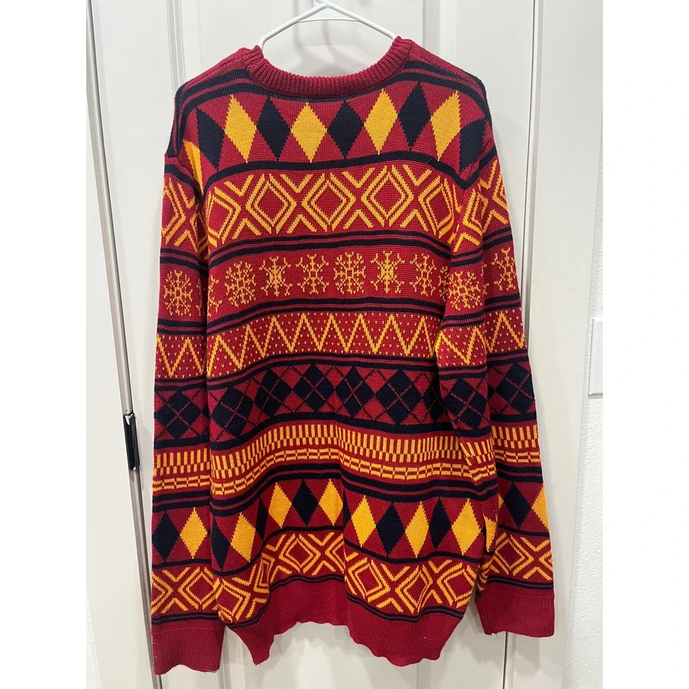 Cleveland‎ Cavaliers NBA Ugly Sweater 2X Large Red Gold Blue Knit